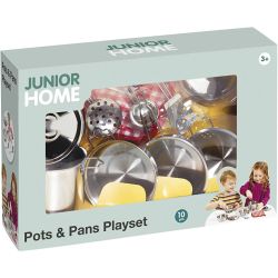 Lekset med kastruller och pannor