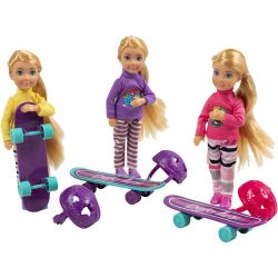 Sarah docka med skateboard