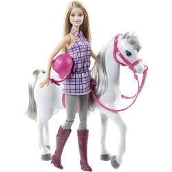 Barbie-Häst m. Ryttare