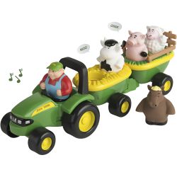 John Deere Traktor med Vagnar