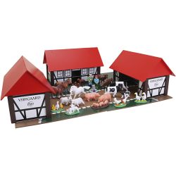Bondgård med djur
