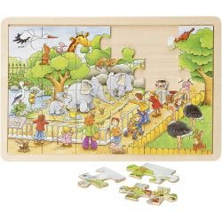 Träpussel zoo