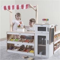 VIGA Livsmedelsbutik i tre delar