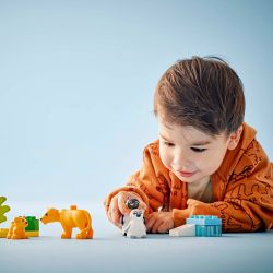 LEGO® DUPLO® Wild Animal Families pingviner och lejon