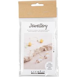 Mini DIY Kit Smycken, Creoler med pärlor, 1 förp.
