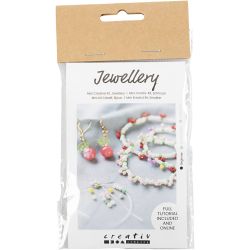 Mini DIY Kit Smycken, Elastiskt armband och örhänge, 1 förp.