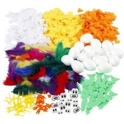 Kycklingar, H: 6 cm, 1 set, 16 st.