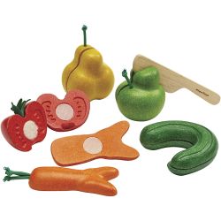 PLAN TOYS Skärbar Frukt och Grönt