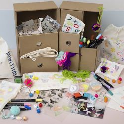 Min Pysselstation Textildekoration