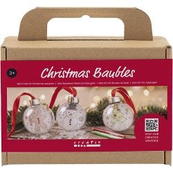 Mini DIY Kit Julgranskulor, Teckningar, 1 förp.