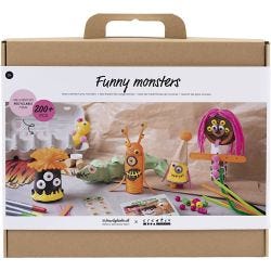 Maxi DIY Mix Roliga Monster, mixade färger, 1 förp.