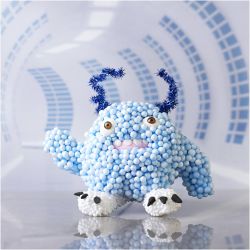 Mini DIY Kit Modellera, Monster Bobby, ljusbl&aring;, 1 f&ouml;rp.