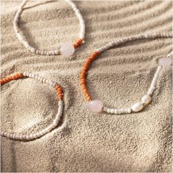 Mini DIY Kit Smycken, Halsband och armband i rosenkvarts, 1 f&ouml;rp.