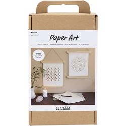 DIY Kit Papperskonst, Papper för upphängängning, off white, 1 förp.