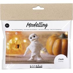 Mini DIY Kit Modellera, Mumie, vit, 1 förp.