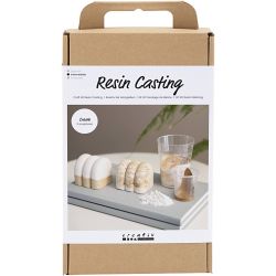 DIY Kit Gjutharts, Skulptering, beige, off white, 1 förp.