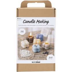 DIY Kit Ljusgjutning, Bubbelsojaljus, beige, ljusblå, cream, 1 förp.
