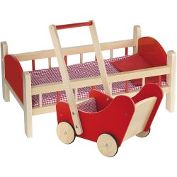 VIGA docksäng och dockvagn