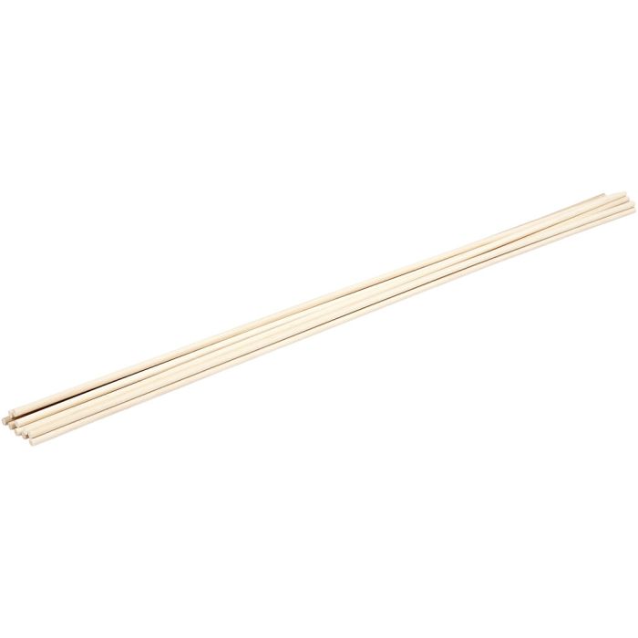 Rundstavar, L: 60 cm, Dia. 6 mm, 10 st./ 1 förp.