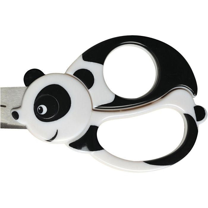 Fiskars Barnsax med Djurmotiv, Panda, L: 13 cm, 1 st.