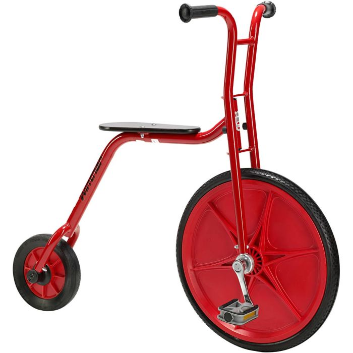 Winther Viking velocipedcykel, H: 91 cm, L: 101 cm, B: 49 cm, stor, röd, 1 st.