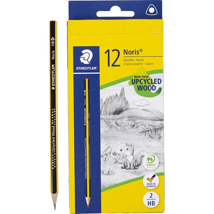 STAEDTLER blyerts, med lackerad spets, HB, 12 st./ 1 förp.