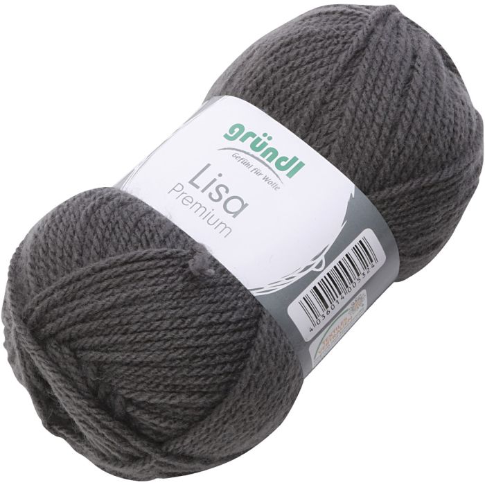Akrylgarn, grå, 50 g/ 1 nystan