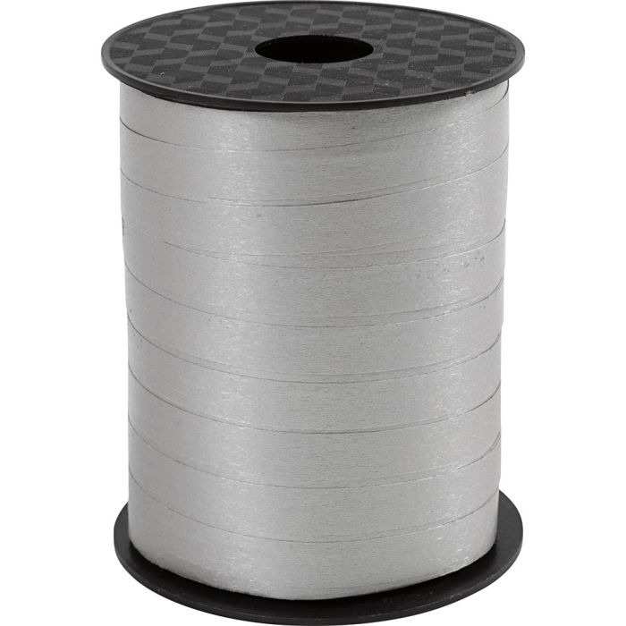 Presentband, B: 10 mm, matt, silver, 250 m/ 1 rl.