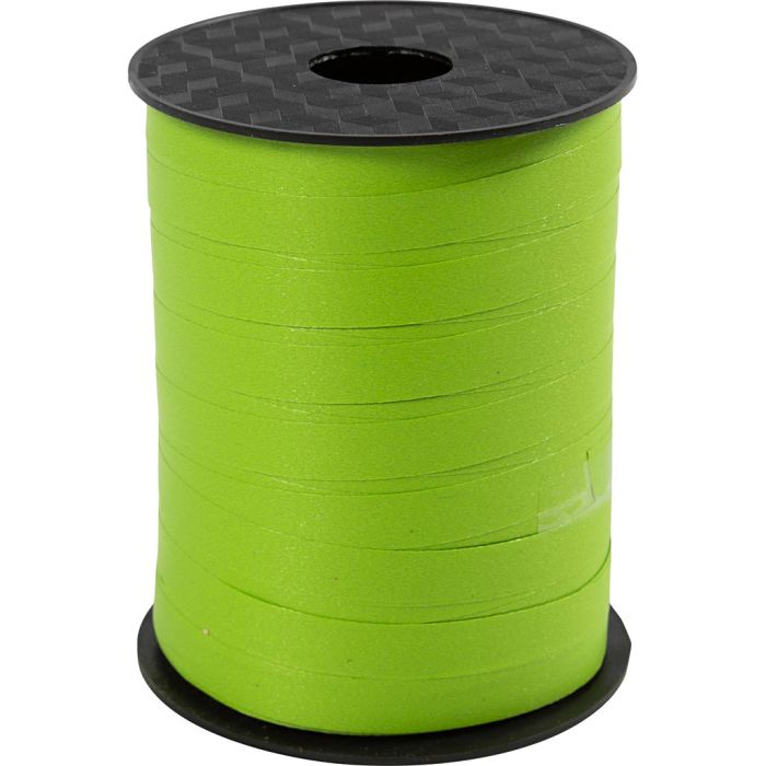 Presentband, B: 10 mm, matt, lime, 250 m/ 1 rl.