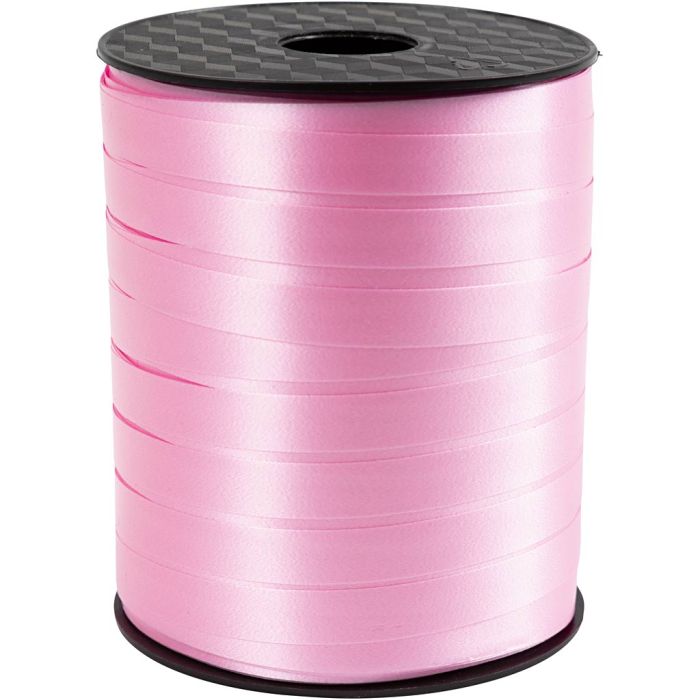 Presentband, B: 10 mm, blank, ljusrosa, 250 m/ 1 rl.