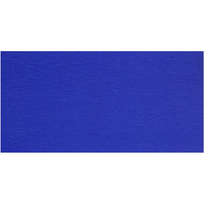 Kräppapper, ark 50x250 cm, 22 g, blå, 10 ark/ 1 förp.