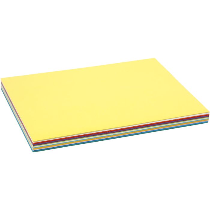 Vårkartong, A5, ark 148x210 mm, 180 g, mixade färger, 60 mix. ark/ 1 förp.