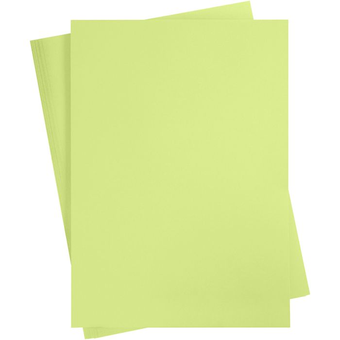 Kartongpapper, A2, ark 420x594 mm, 180 g, ljusgrön, 10 ark/ 1 förp.