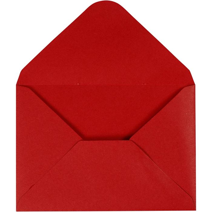 Kuvert, kuvertstl. 11,5x16 cm, 110, röd, 10 st./ 1 förp.