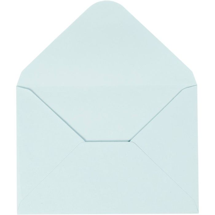 Kuvert, kuvertstl. 11,5x16 cm, 110, ljusblå, 10 st./ 1 förp.