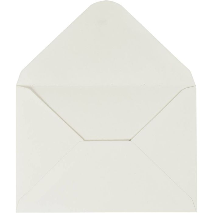 Kuvert, kuvertstl. 11,5x16 cm, 110, råvit, 10 st./ 1 förp.