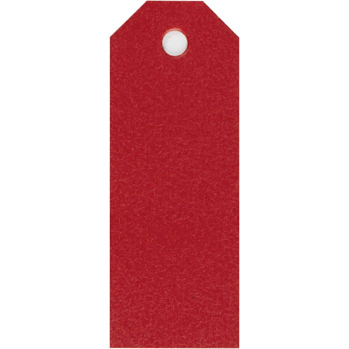 Manillamärken, stl. 3x8 cm, 220 g, röd, 20 st./ 1 förp.