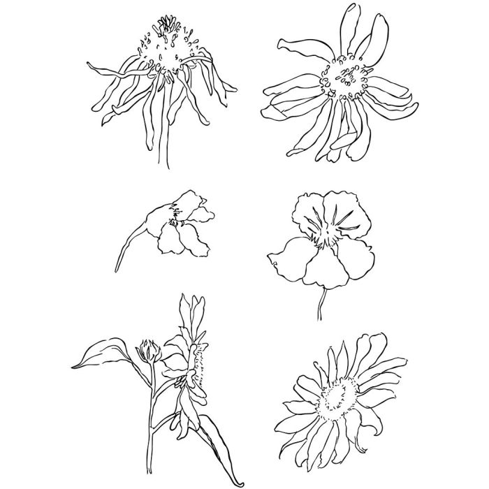 Clear Stamps, sommar, ark 11x15,5 cm, 1 ark