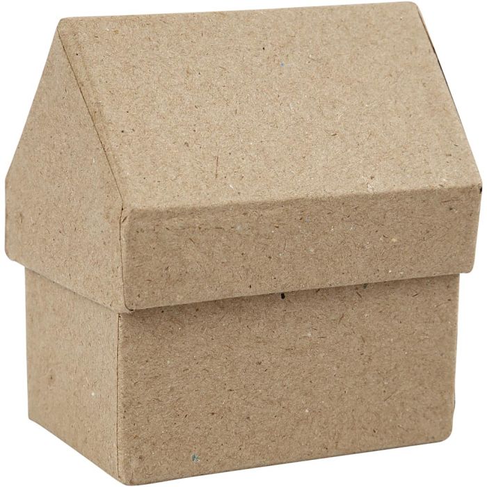 Pappaskar hus, H: 10,5 cm, stl. 6x8,5 cm, 4 st./ 1 förp.