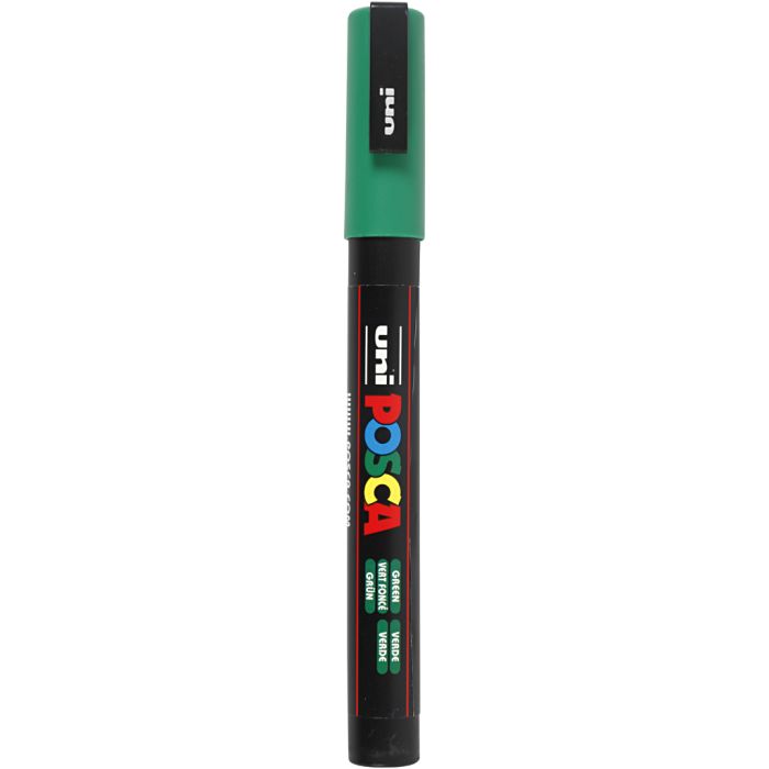 Posca Marker , nr. PC-3M, spets 0,9-1,3 mm, Fine, grön, 1 st.