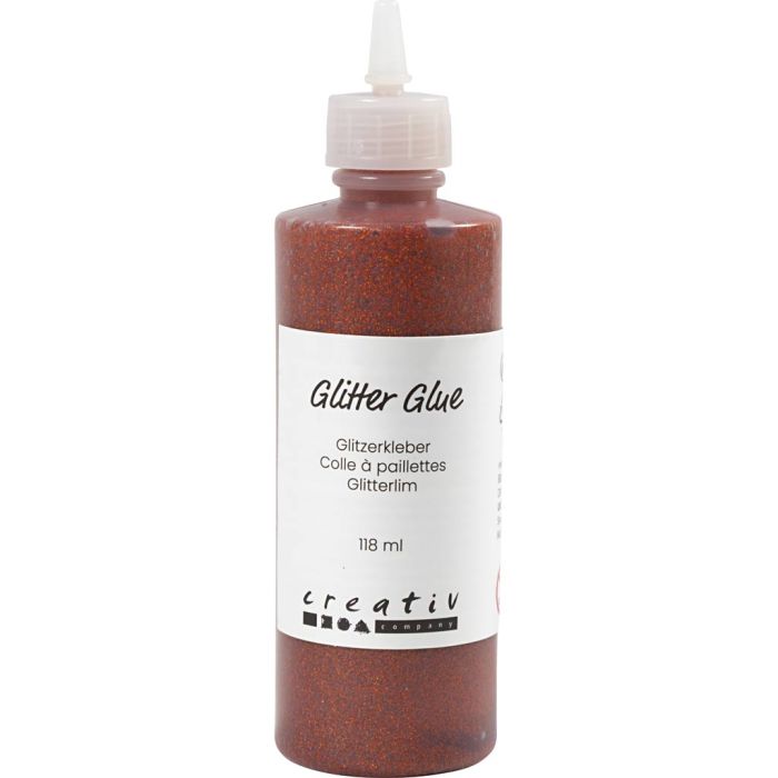 Glitterlim, orange, 118 ml/ 1 flaska