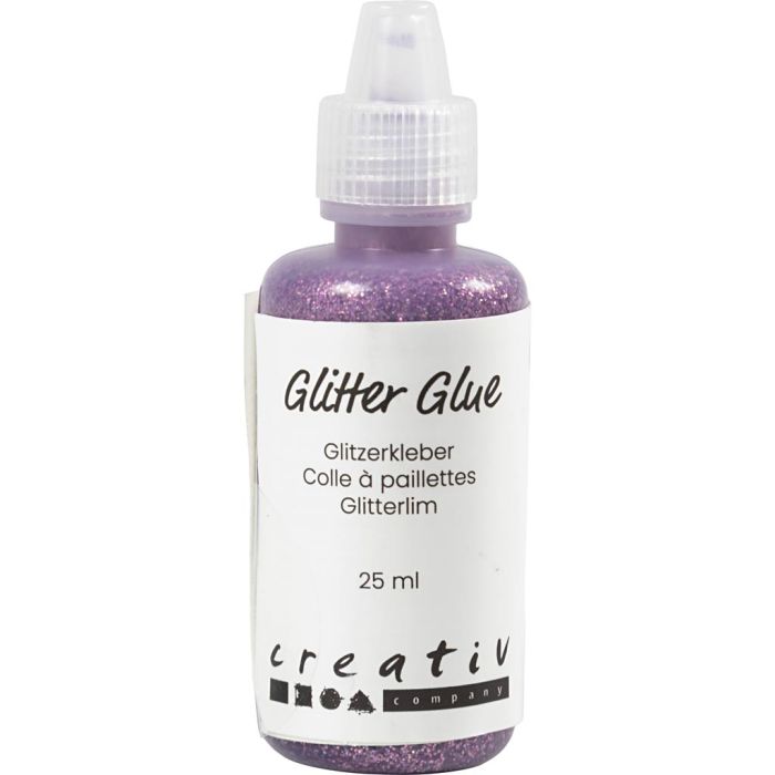 Glitterlim, lila, 25 ml/ 1 flaska