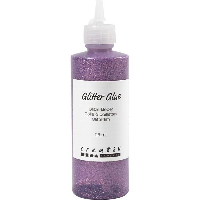 Glitterlim, lila, 118 ml/ 1 flaska