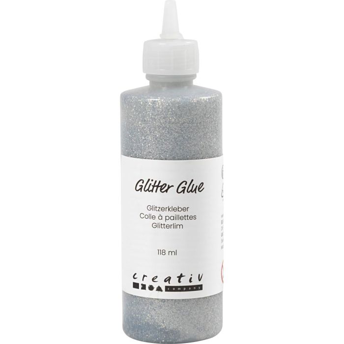 Glitterlim, silver, 118 ml/ 1 flaska