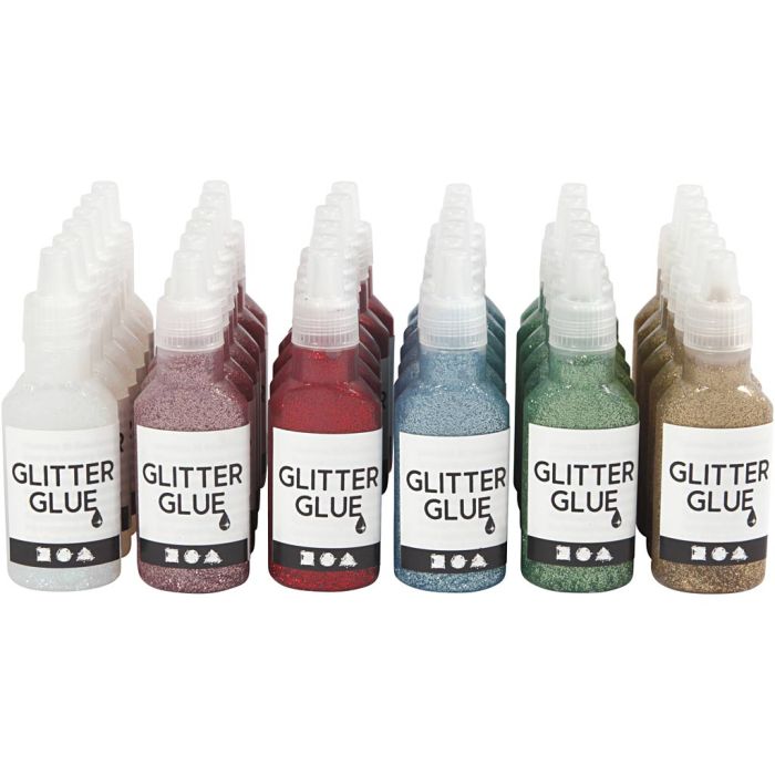 Glitterlim, 36x25 ml/ 1 förp.