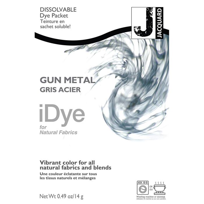 iDye för naturliga tyger, gråmetall, 14 g/ 1 förp.