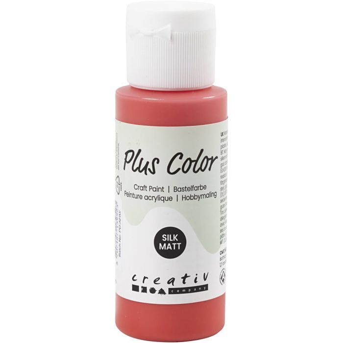Plus Color Hobbyfärg, crimson red, 60 ml/ 1 flaska