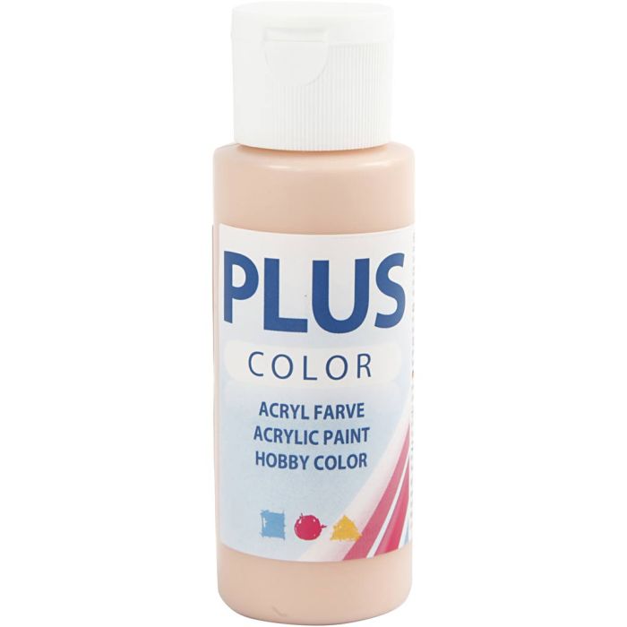 Plus Color Hobbyfärg, persika, 60 ml/ 1 flaska