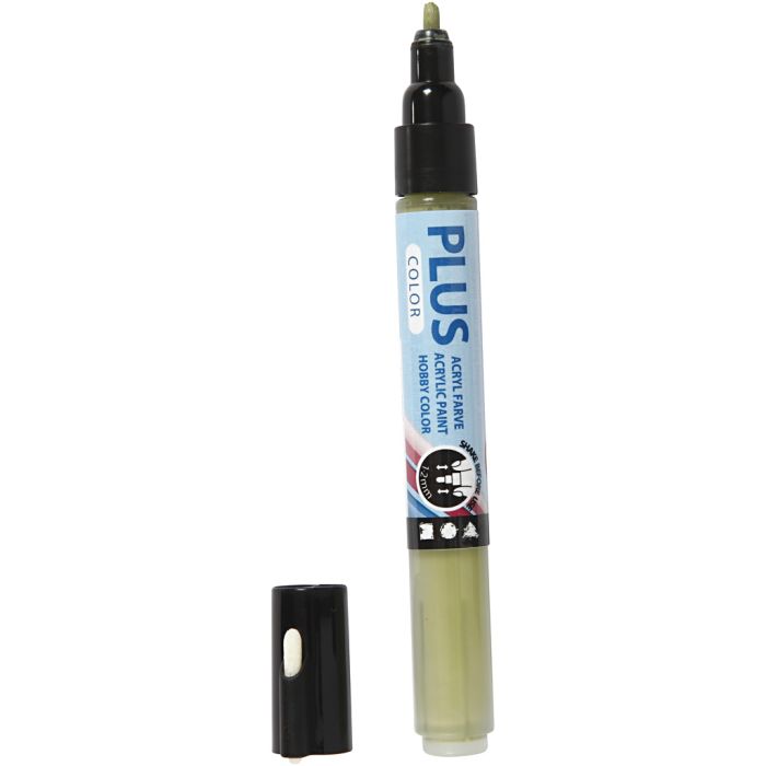 Plus Color Tusch, L: 14,5 cm, spets 1-2 mm, eucalyptus, 5,5 ml, 1 st.