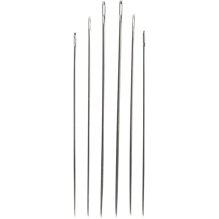 Stoppnålar, nr. 1-5, silver, 6 st./ 1 förp.